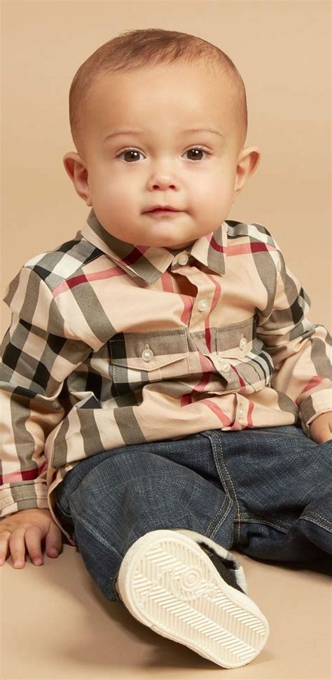 baby boy burberry shirt